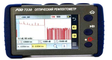 Поверка рефлектометра оптического FOD-7330