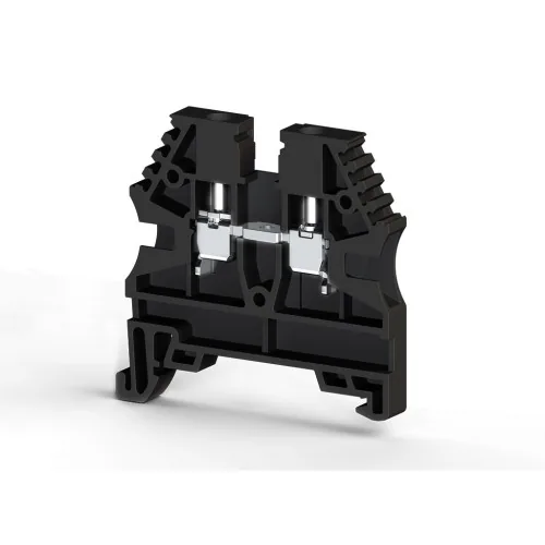 Винтовой клеммник на DIN-рейку 2,5 мм.кв. чёрный KLEMSAN AVK2,5 RP 304125RP