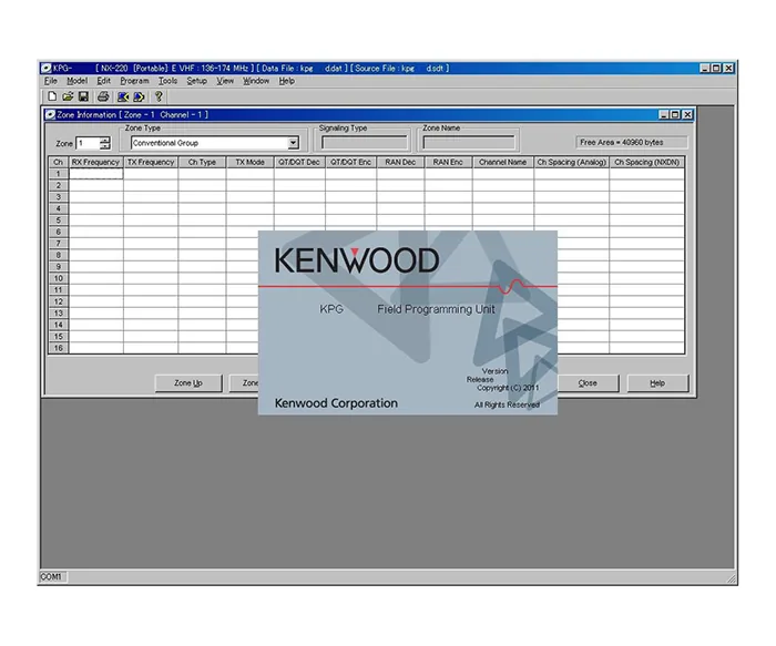 Программное обеспечение Kenwood KPG-111DM