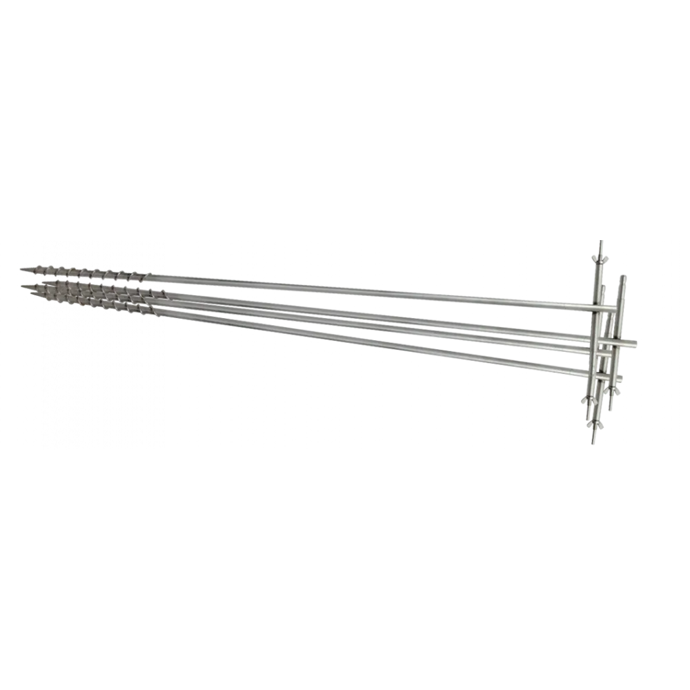 Комплект винтовых штырей заземления 1 м