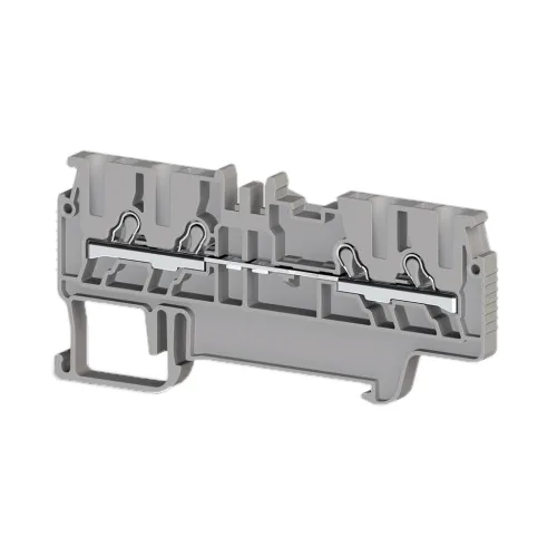 Клеммник пружинный быстрозажимной Push in, 4-х выводной, 1,5 мм.кв., серый KLEMSAN PYK 1,5MC 307029