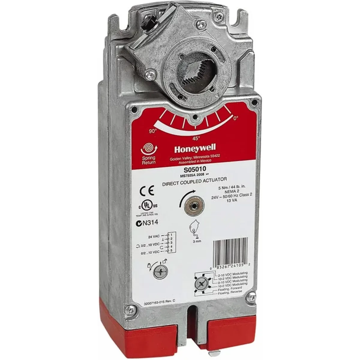 Привод воздушной заслонки Honeywell S2024-2POS-SW2