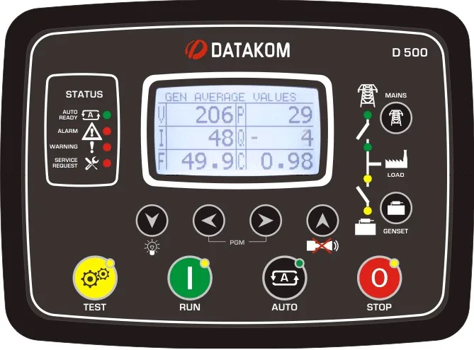 Расширенный контроллер генераторной установки DATAKOM D-500