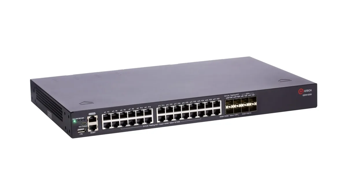 Управляемый стекируемый коммутатор QTECH QSW-6200-32T