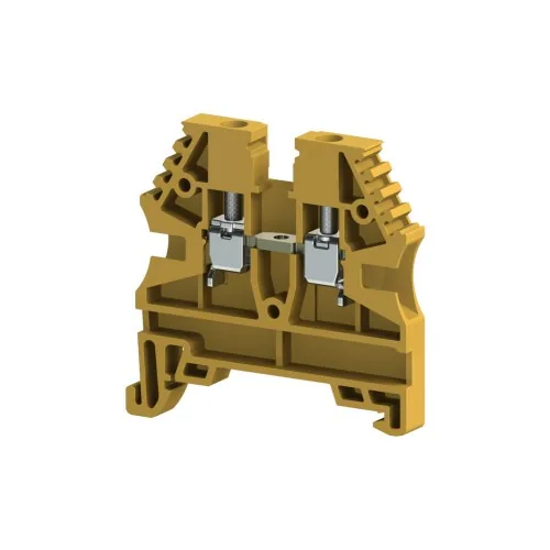 Винтовой клеммник на DIN-рейку 2,5 мм.кв. жёлтый KLEMSAN AVK2,5 RP 304123RP