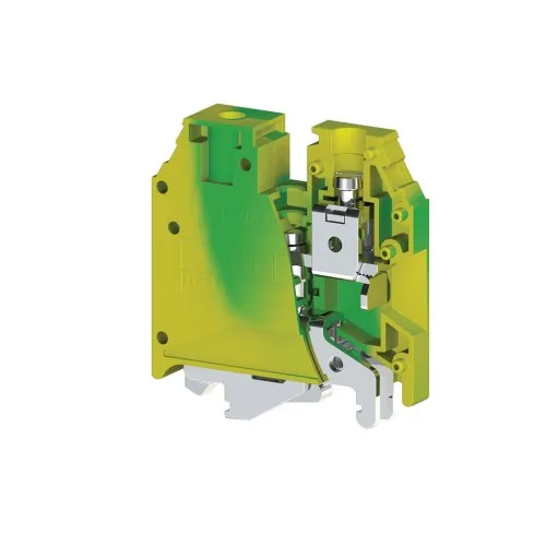 Винтовой клеммник на DIN-рейку MR32- MR35, 16 мм.кв., земля KLEMSAN AVK 16T RD 334200